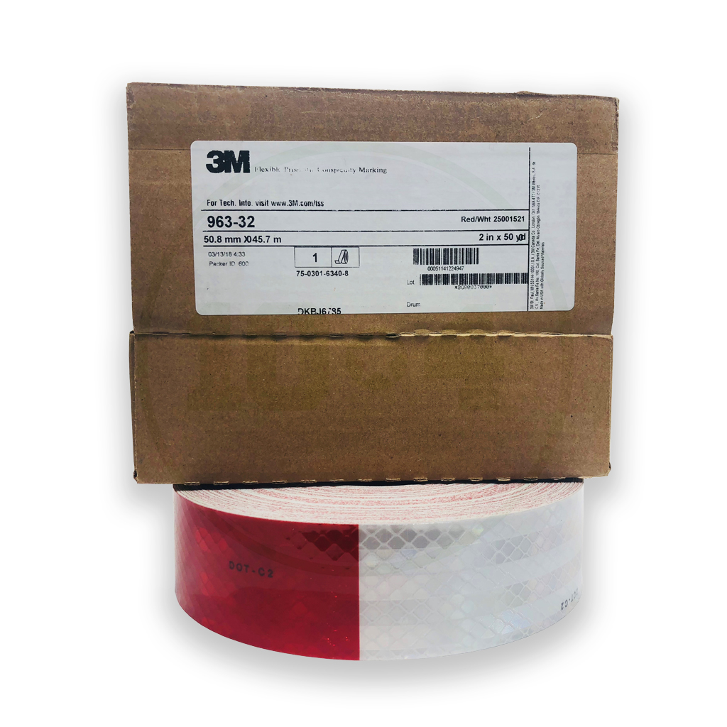 RS200 Red/ White Conspicuity Tape 2"x 150'