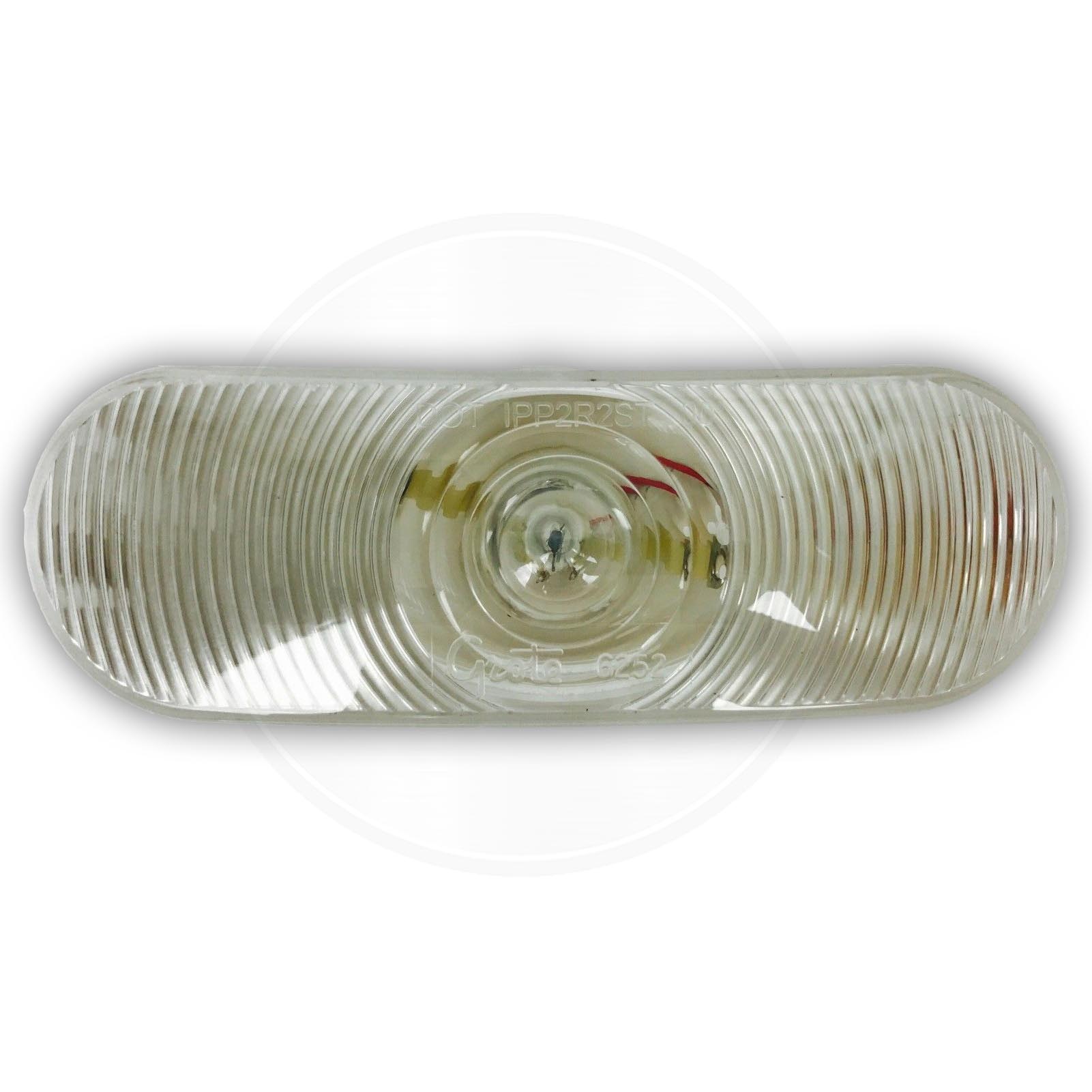LT60W Oval Back Up Light Clear 12V