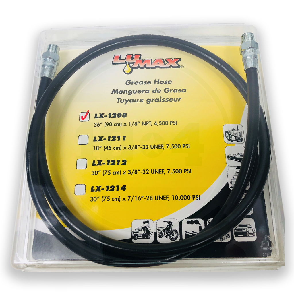 LX1208 Grease Hose 36" 1/8" NPT Ends